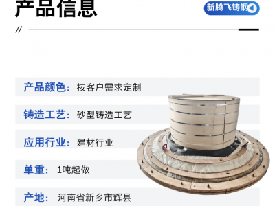 新騰飛鑄鋼來圖定制 生產(chǎn)加工3111端蓋 300噸以內(nèi) 一站式服務(wù)圖3