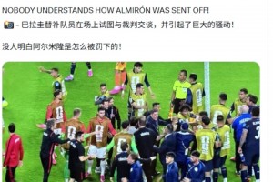 全隊(duì)不知道新規(guī)則？巴拉圭替補(bǔ)隊(duì)員上場找主裁理論