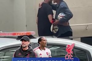 這一幕令人動容！克洛普街頭擁抱范迪克，這擁抱也太深情了